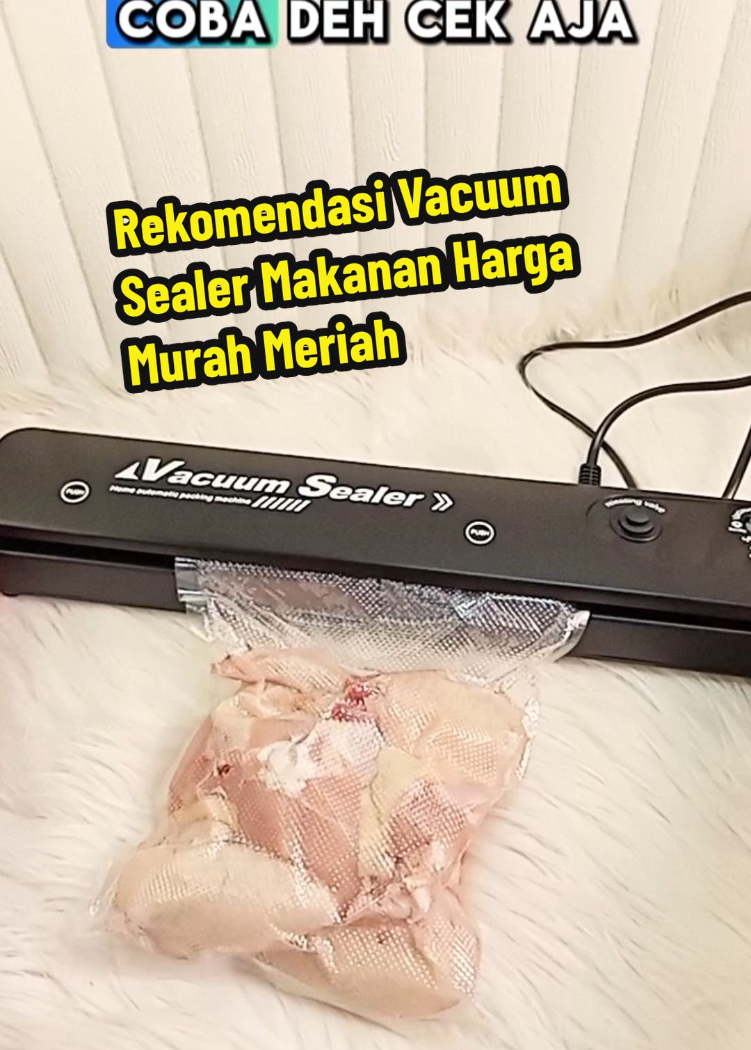 Rekomendasi Vacuum Sealer makanan ✨ #Vacuumsealer #vacuumseal #vacuummakanan #vacuumsealermakanan #foodvacuumsealer #wibgajian 