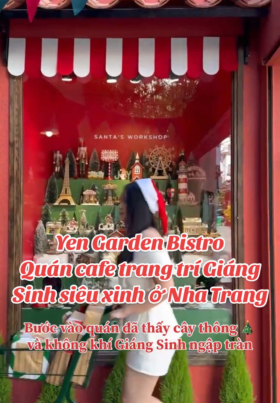 Tràn ngập không khí Giáng Sinh tại Yen Garden! Lên lịch hẹn cùng bạn thân đi cafe và có bộ ảnh Noel xịn xò thôi nào! 📌Yen Garden Bistro - 51/19/8 Tuệ Tĩnh, Lộc Thọ, Nha Trang ⏰ 6h30 - 22h #yengardenbistro #yengardennhatrang 