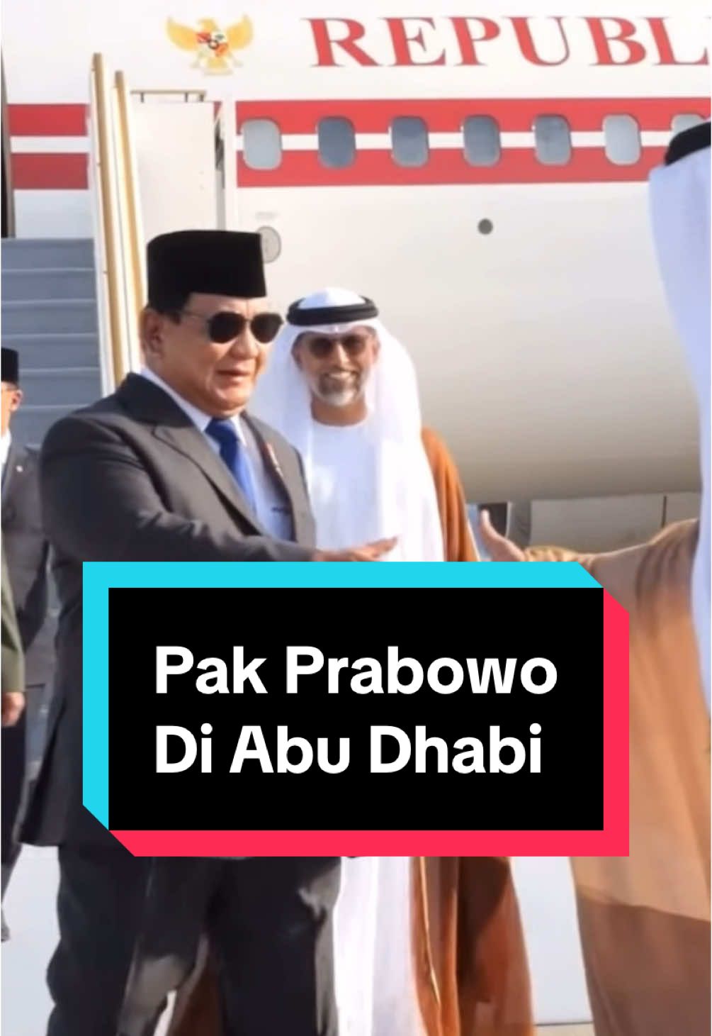 Vibesnya kaya mau ke rumah sodara ya Pak 🙏🏻🥰 #prabowo #prabowosubianto #abudhabi #habibi #prabowopresiden2024 #arabsaudi 