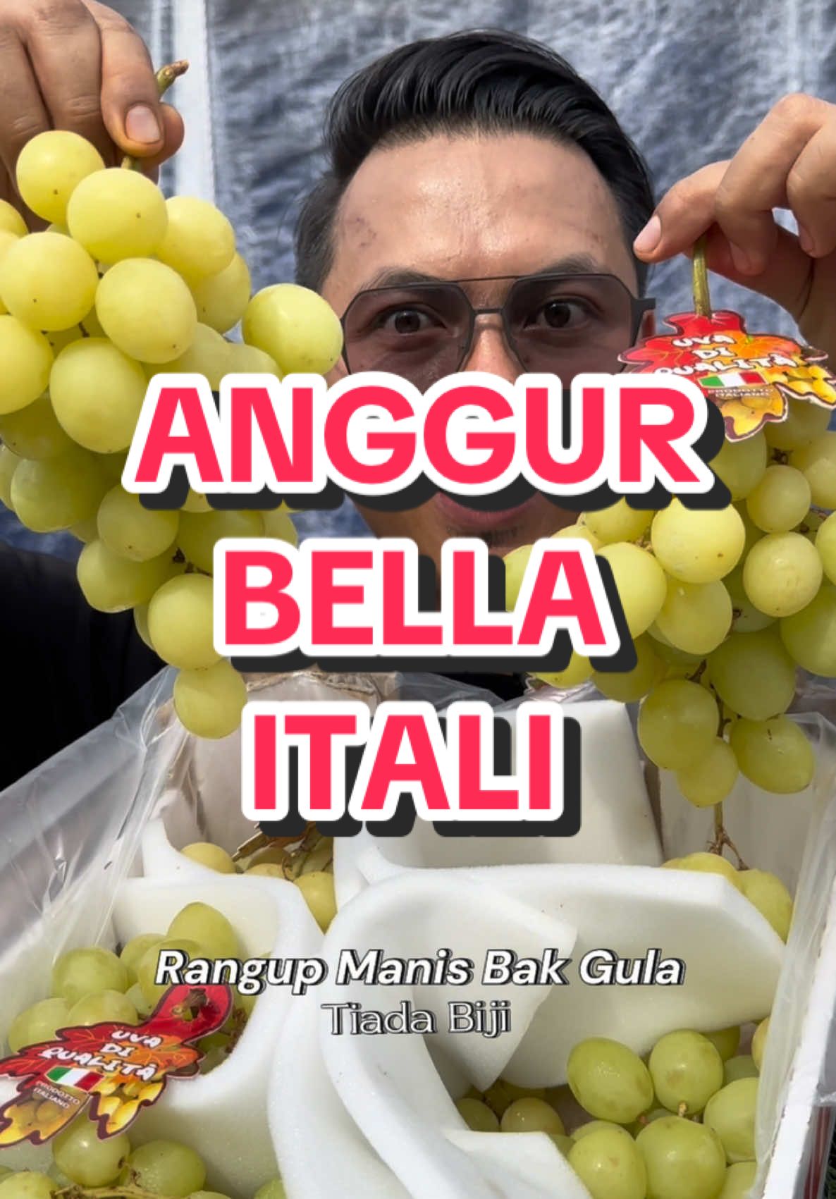 Anggur bella dari itali mai grab sementara stock ada di PakTeh Fruits Rangup manis bak gula ampaa🥰 #paktehfruits #paktehfruitsviral #syurgabuahseluruhdunia #buahbuahan #kedaibuahviral #reviewbuah #rezekikongsibersama #fenomenadurianpakteh #durianpaktehfruits #anggurbella 