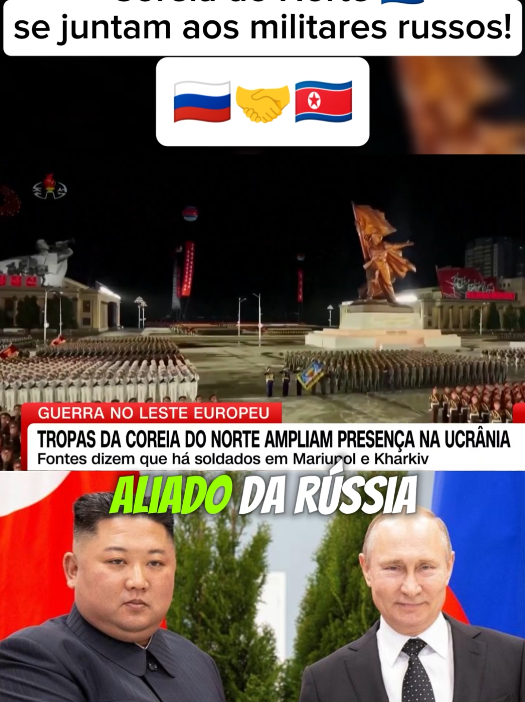 Coreia do Norte entra na guerra #coreiadonorte #eua #estadosunidos #bomba #nuclear #zelenskiy #ucrania #guerra #missel #noticia #noticias #russia #putin #soldados 