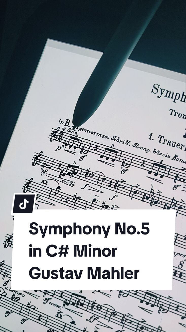 Symphony No.5 in C# Minor - Gustav Mahler  . . #musicclass #instrument #ensamble #sheetmusic #strings 