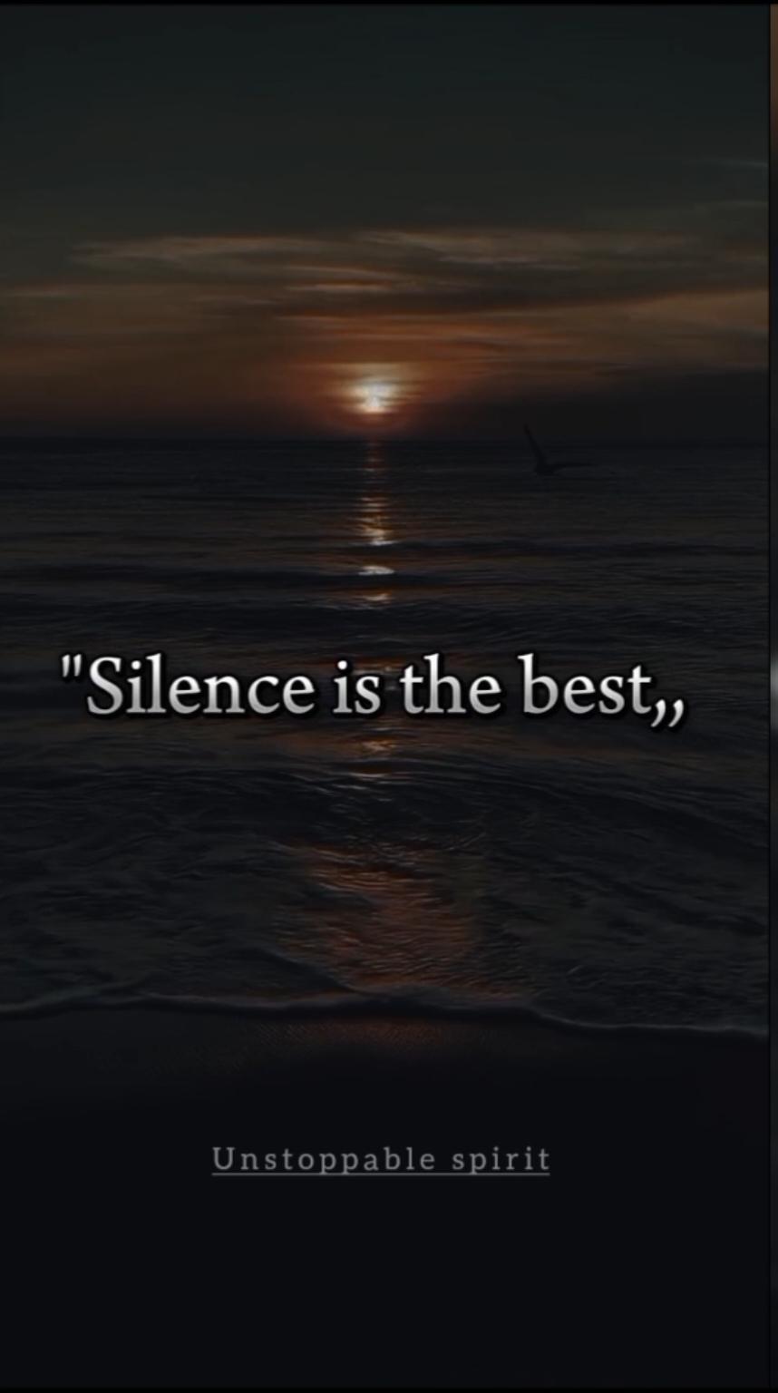 Silence is the Best Answer of all Stupid Question ~ Life quotes #motivation #lifequotes #fyp #trendingvideo #success #motivationalvideo #motivationalquotes 