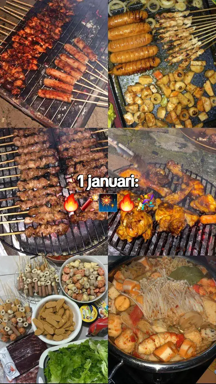 bakar bakar kawan🔥🔥#tahunbaru2024 #bakarbakar #makanan #bismillahfyp #fypシ゚ #tiktok?pelit?fyp #4upage 