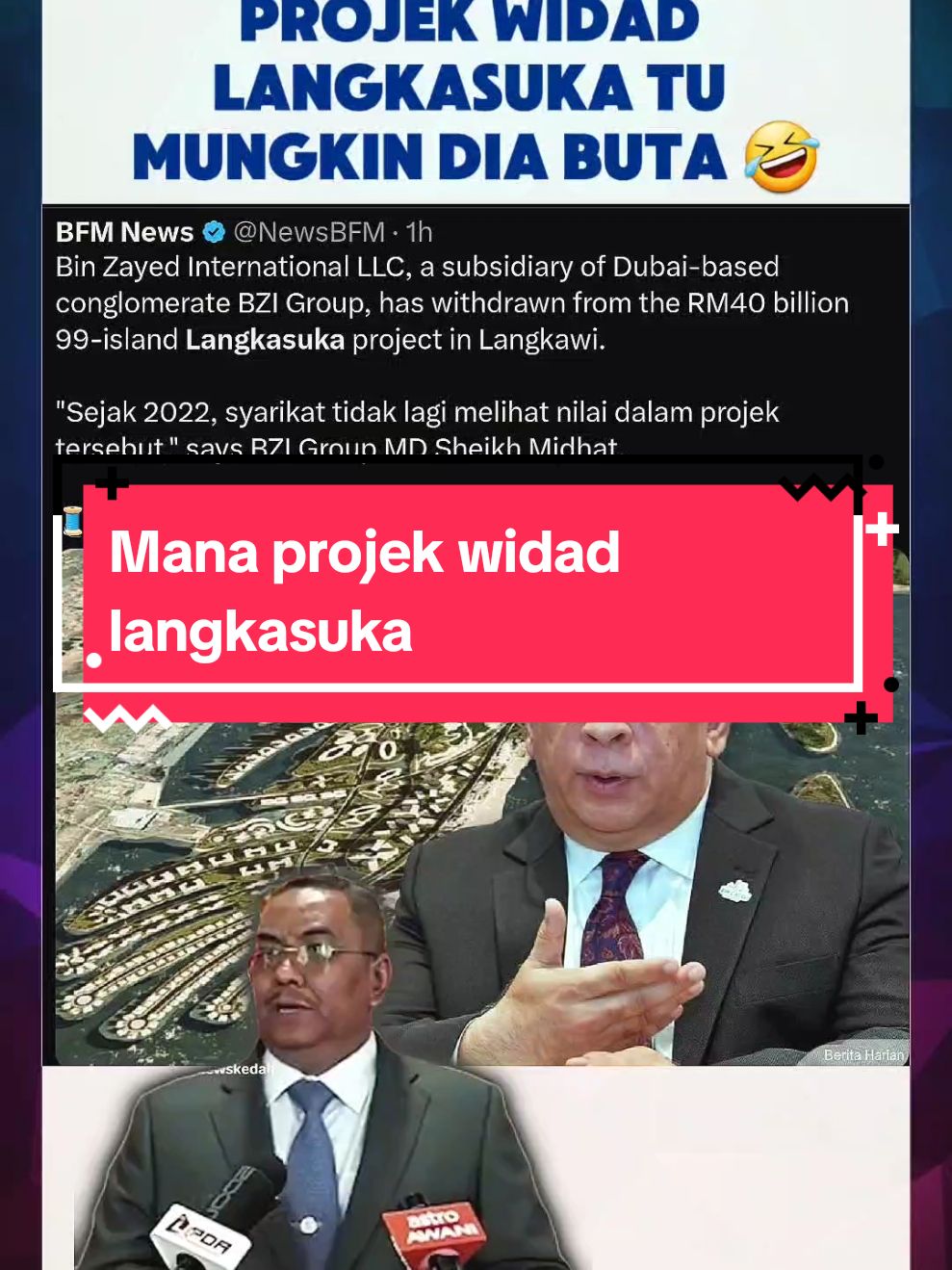 Projek Widad Langkasuka Langkawi #sanusi #kedah #viral #politik 