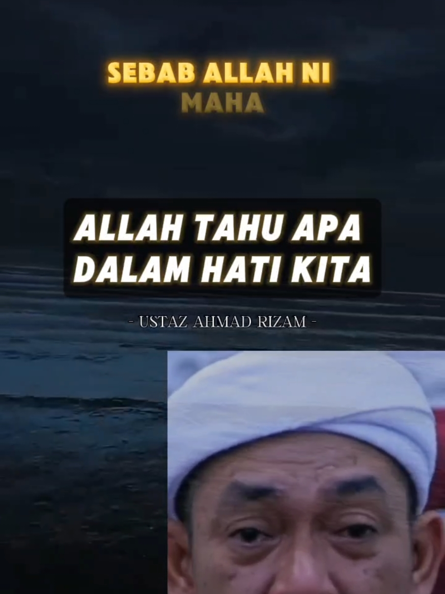 Allah tahu apa dalam hati kita #ustazahmadrizam  #ceramahislam  #ceramah  #kuliah #dakwah  #agama  #ustaz  #ilmu  #dakwahislam  #pemudahijrah  #dakwahtauhid  #hijrah  #hijrahquote 