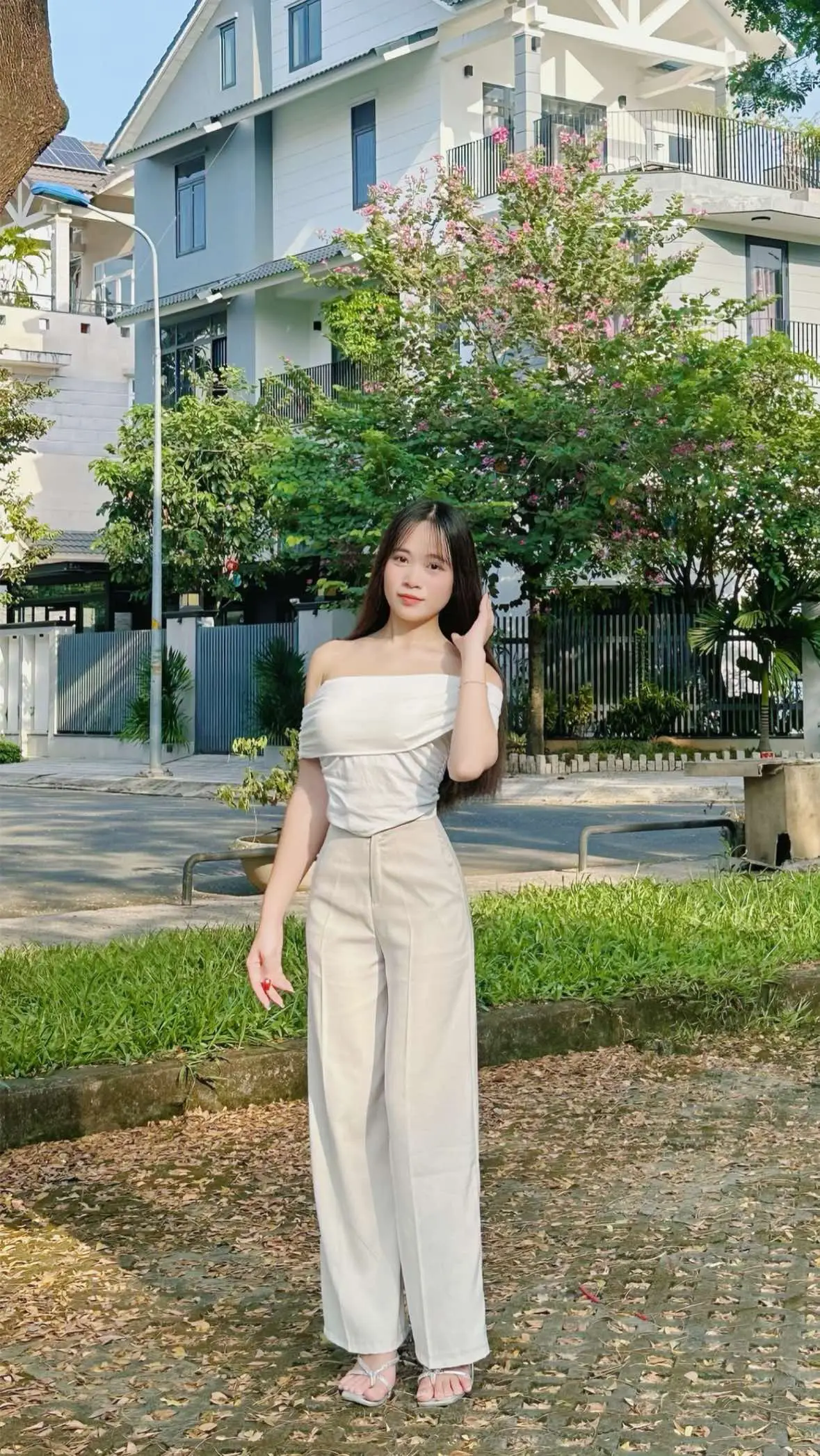 Quần ống suông xinh tôn dáng #outfit #thoitrang #CapCut #xuhuong #trending #fyp