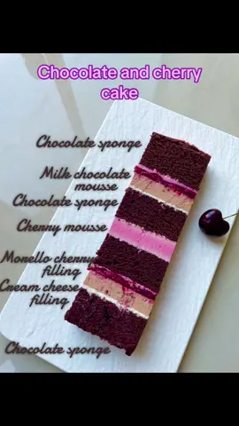 Rich chocolate and morello cherry delicious cake 😋 #chocolatecake #chocolateandcherry #caketok #bakedwithlove #cakesinnewcastleupontyne #delicious 