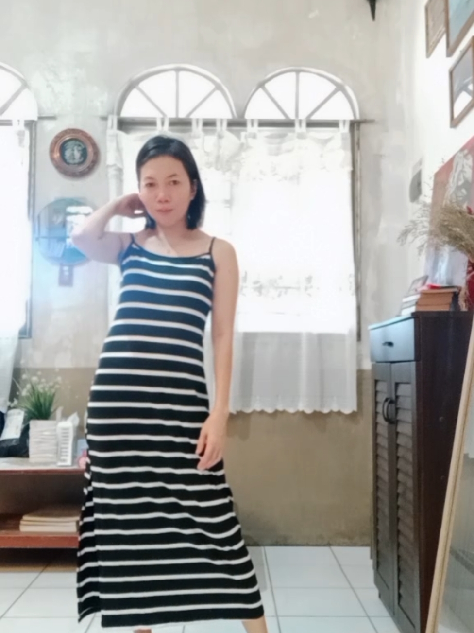 147.00 only dress na nakakatangkad!?  buy this sissy, reco ko talaga to since i have mine🥹 mura lang sya pero  nice ang tela at pang mall quality #longdress #comfydress  #sexydress #dresses #stripedress  #giftideas  #tiktokfinds #tiktokbudol  #budolfinds #fyp #fypage 