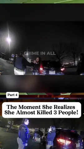 The Moment She Realizes She Almost Killed 3 People part 4