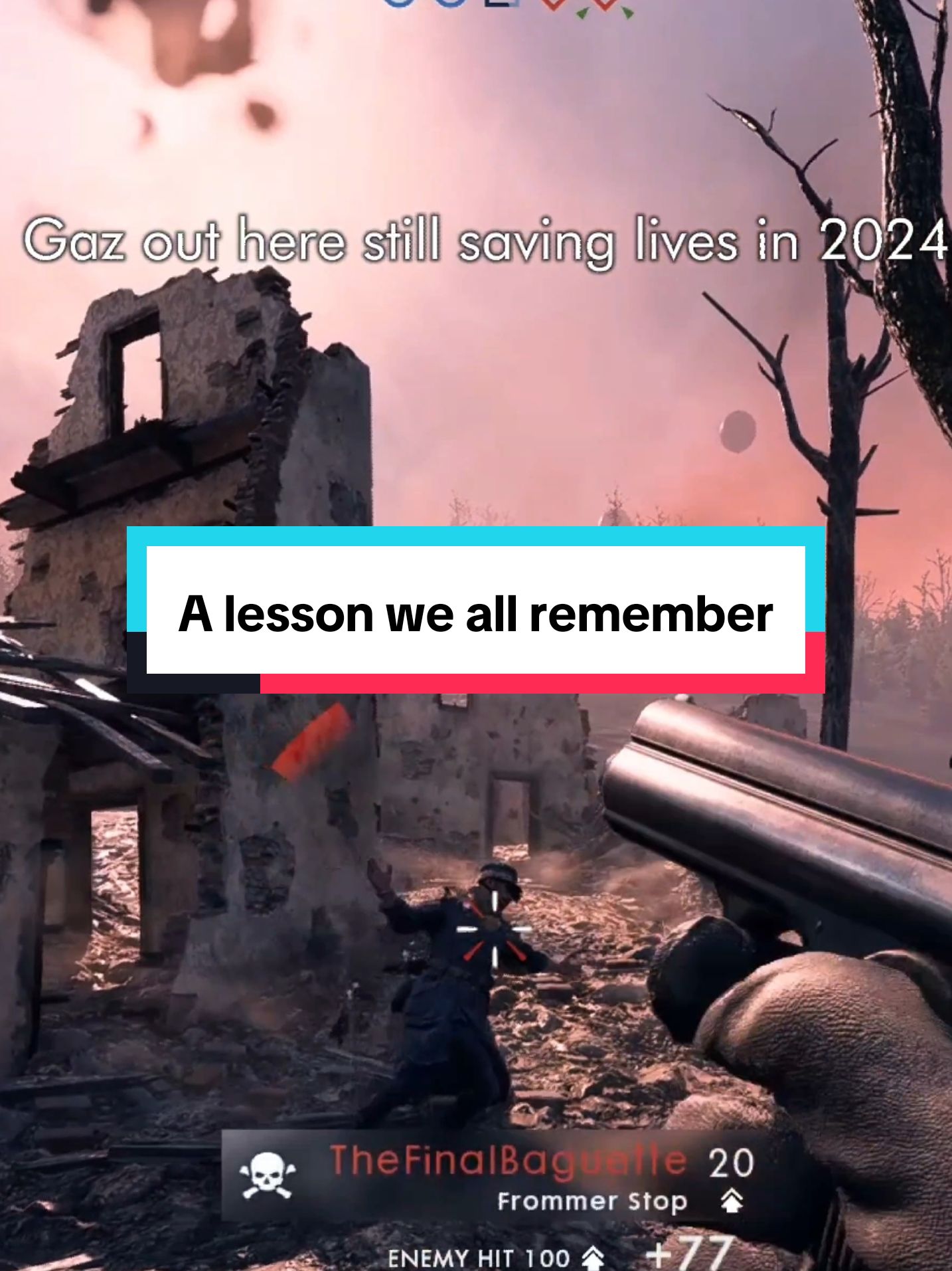 The best lesson we all learned and remembered growing up #Battlefield #battlefield1 #bf1 #onlyinbattlefield #battlefieldmoments #battlefieldclips #bf1clips #battlefieldtiktok #gaming #fyp #callofduty 