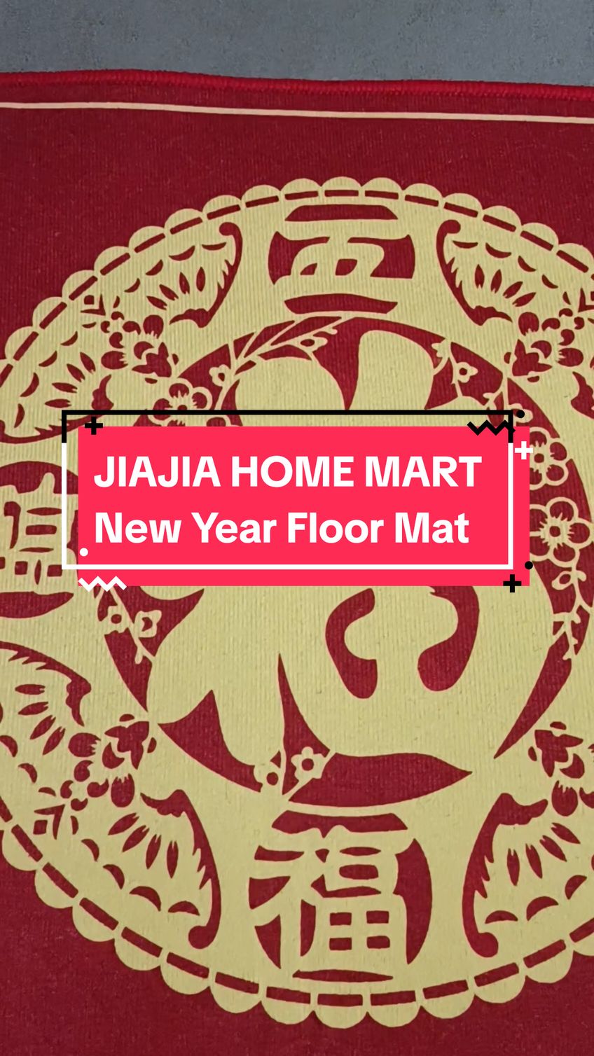 New Year floor mat red festive door mat home bedroom door anti-slip carpet gift home decoration #mat #floormat #doormat #fyp #foryou #TikTokMadeMeBuyIt #rookiet #tiktokshoplifestyle #tiktokshopsgsale #tiktokshopsg #weeklywedrush #createtowin #tiktoksingapore #sgbrandweek 