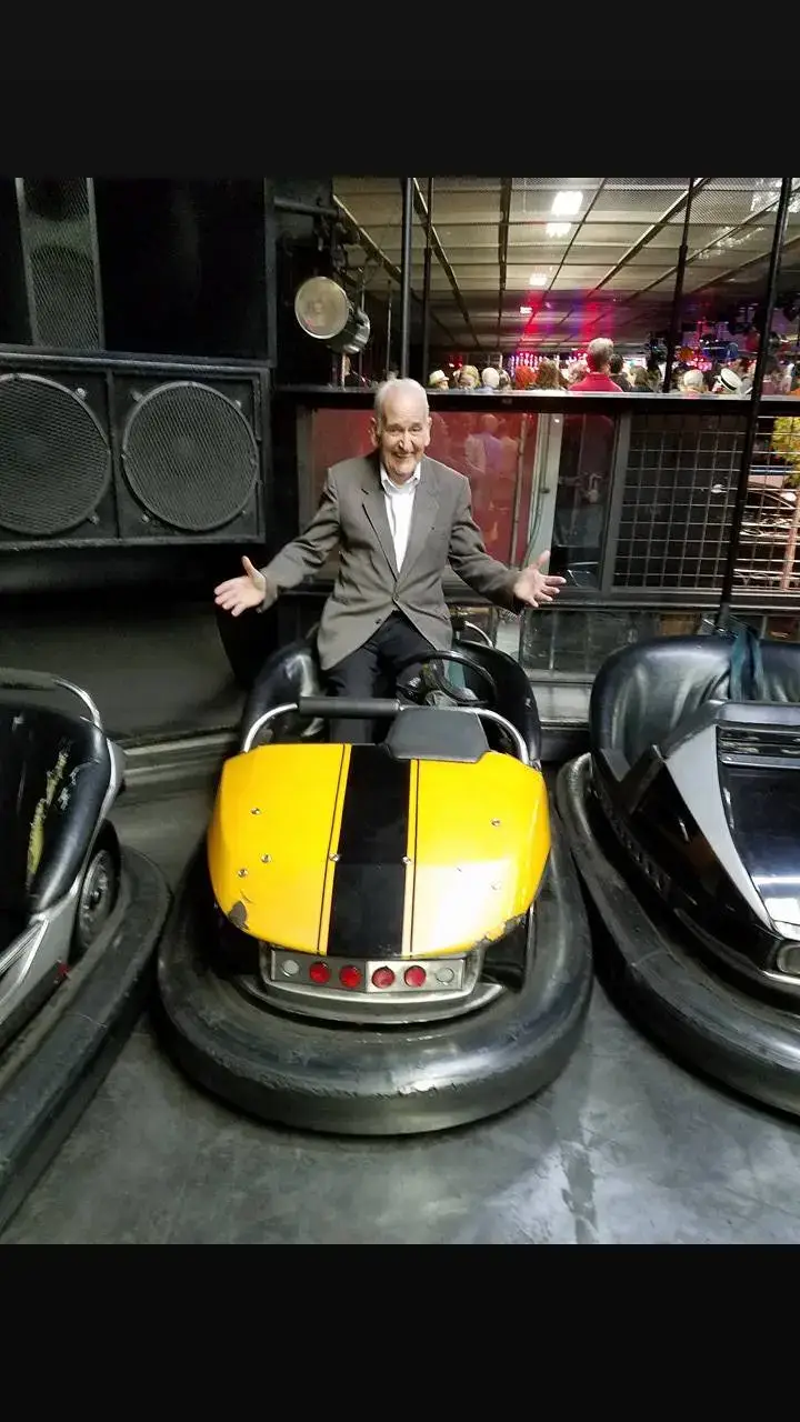 My Dad on the Eldorado Bumper car in Coney Island. Sept 19 2016 #bumpercar #coneyisland  #fypシ  #foryoupage  #missmydaddy 