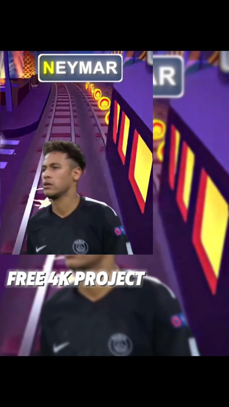 Neymar Jr X Subay Surfers Free 4k Project 🔥 #neymar #subwaysurfers #trendingvideo #freeedit #footballtiktok #fyp #goviral 