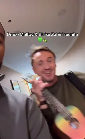 How cute!💚🐍 #dracomalfoy #blaisezabini #slytherin #slytherinboys #tomfelton #felton #louiscordice #harrypotter #fyp #foryou #viral_video @Tom Felton 