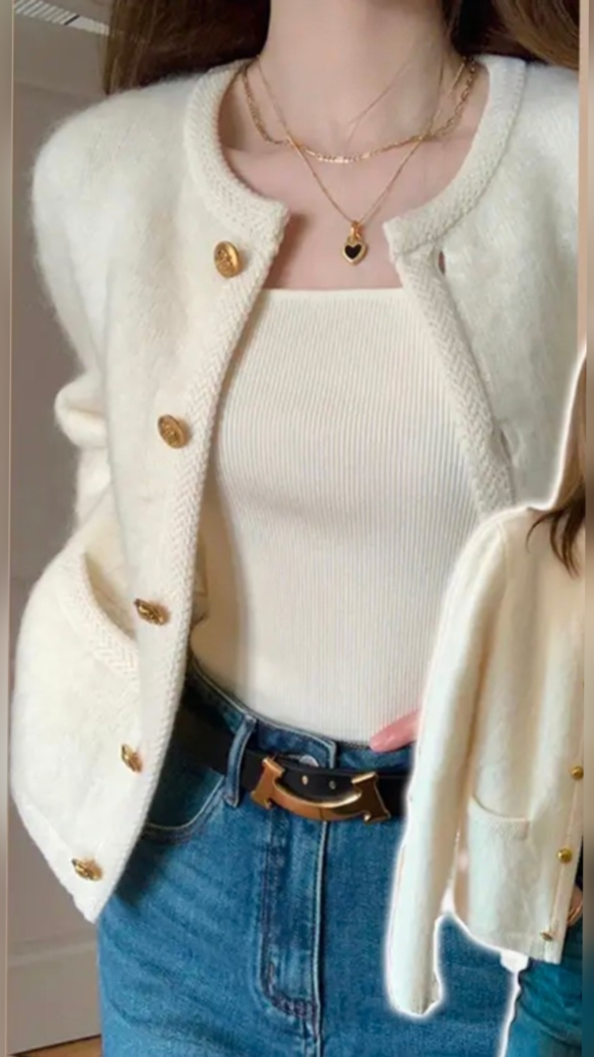 Women's button cardigan jacket #cardigan  #jacket 
