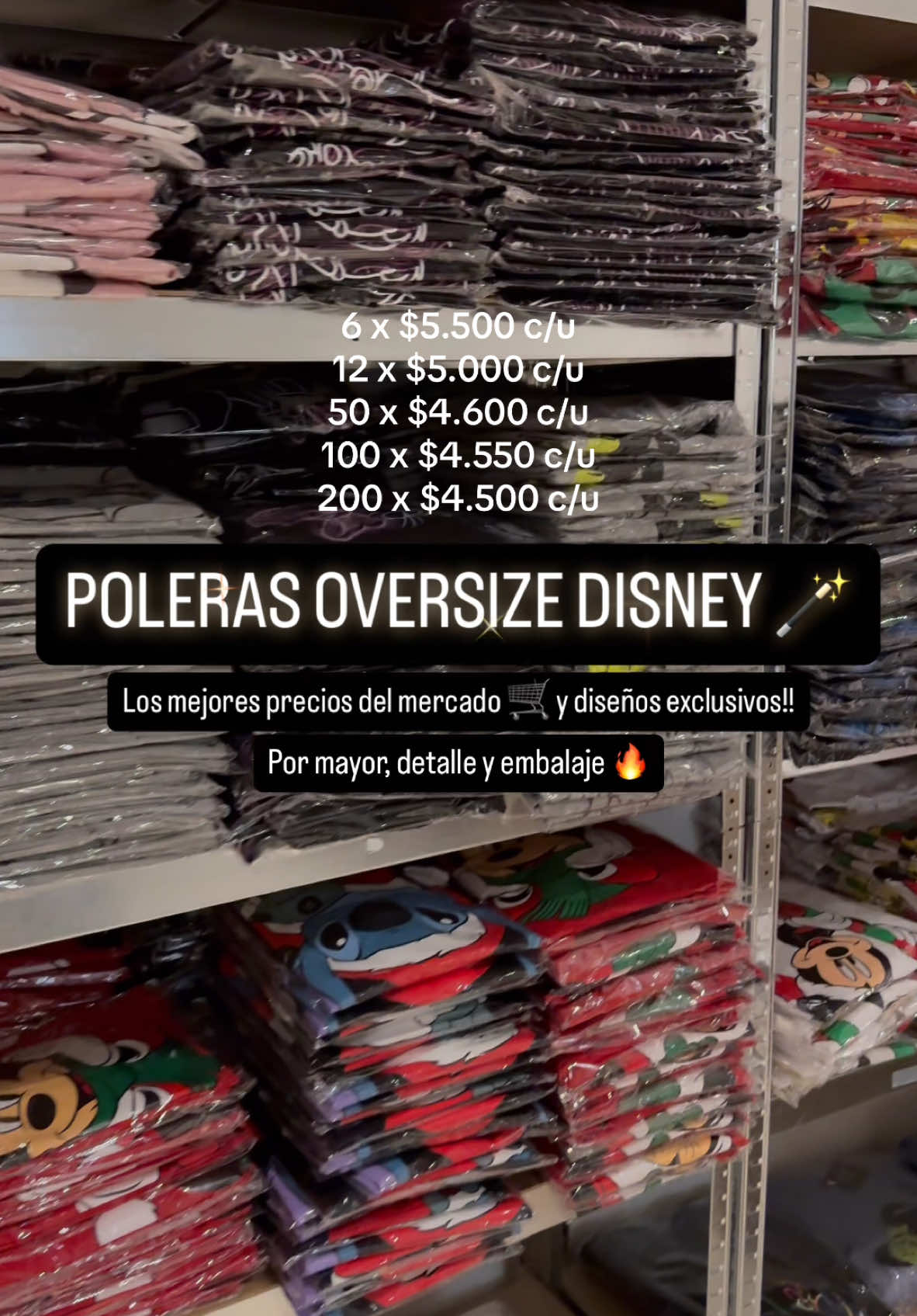 Los mejores precios del mercado, Modelos exclusivos 🔥 #proveedor #emprendedores #polerasdisney #ropapormayor #ropapormayor #original #mayorista #santiago #parat 