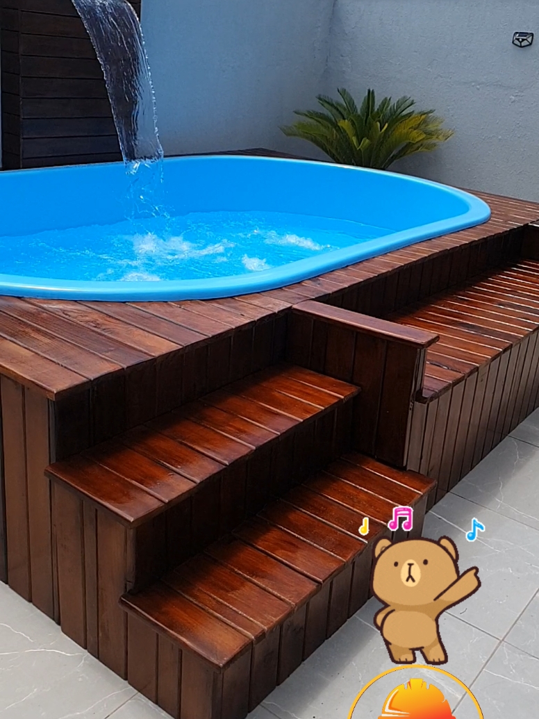 kit piscina MDI 11.900$ mais frente  #elevada  #piscina  #piscinaemcasa❤ 