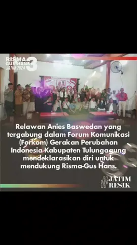 semua kalangan masyarakat mulai bersatu mendukung bu risma#JatimResik #ResikResikJawaTimur #RismaGusHans #PilkadaJatim2024 #jawatimur 