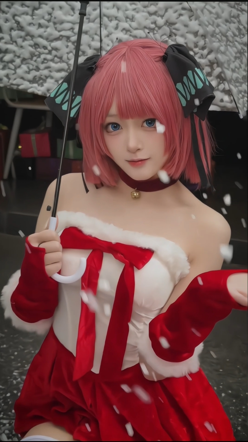 nino christmas skin #ninonakano #cosplay #cosplayanime #fyp 