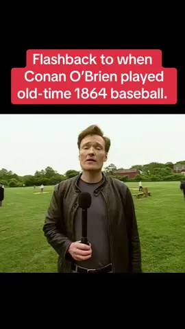 When Conan O’Brien played old-time 1864 baseball  #baseball #comedy #funnybaseballvideos #conanobrien #humortiktok 