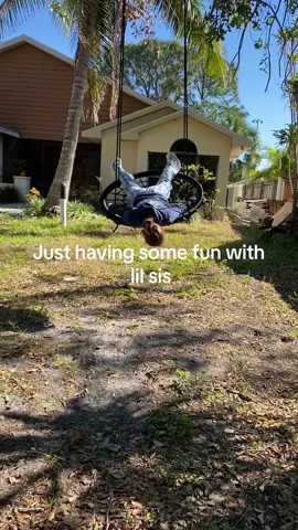 #lilsister #florida #swing #outside 