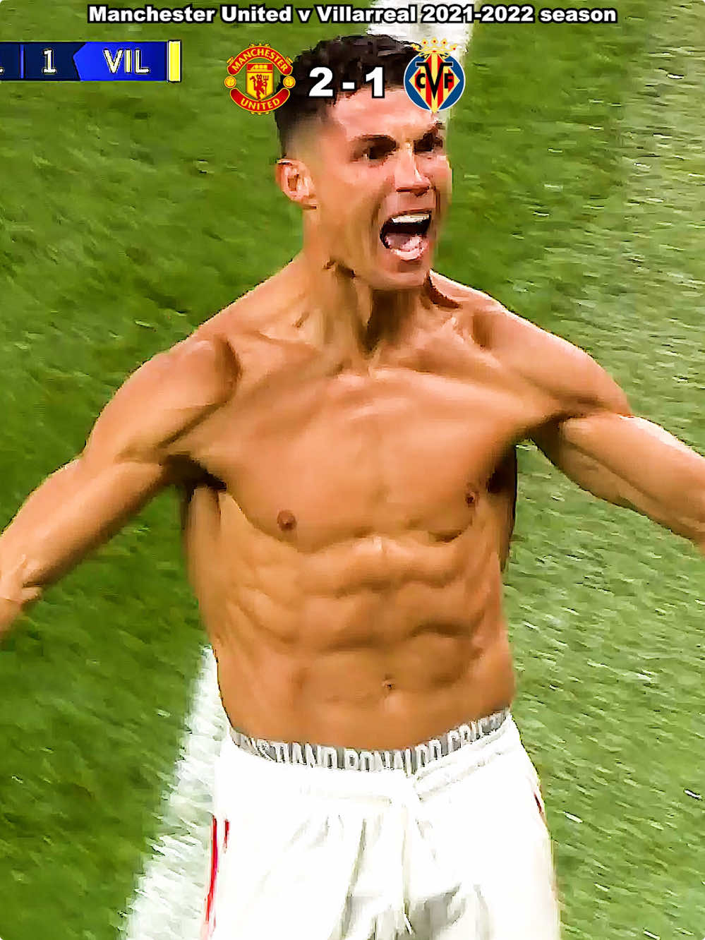 Ronaldo undresses to celebrate after shutting out his rivals, and that’s some awesome muscle mass!#US #UK #ronaldo #football #Soccer 