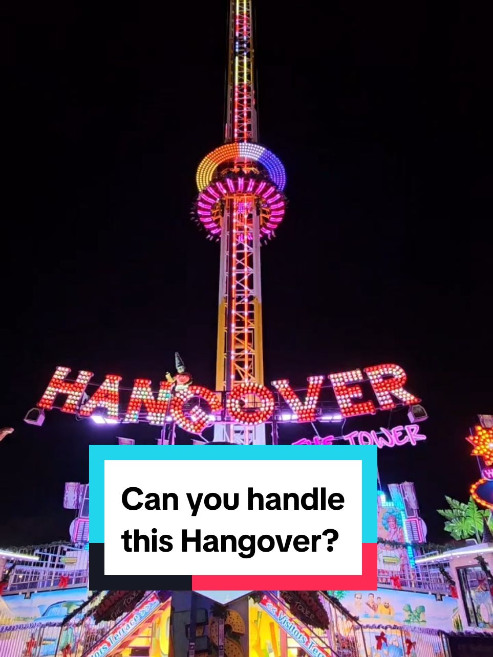 The Hangover is the world's tallest transportable drop-tower and is currently at Hyde Parks Winter Wonderland. @Winter Wonderland #thehangovertower #magicalicekingdom #hydepark #winterwonderland #hydeparkwinterwonderland #royalparks #charityevent #previewnight #christmas2024 #christmas #festiveseason #london #planitpark #planitparkadventures