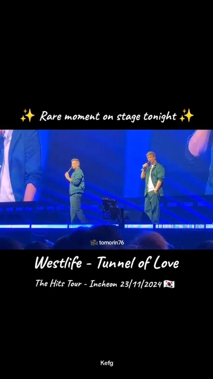 ✨️ We all loooove those wonderful sponteanous moments, when Kian, Nicky and Shane start to sing a song, that's actually not on the tour set list. 🥰💯🙏🏻 'Tunnel of Love' - who remembers this great Westlife B-side song from the single 