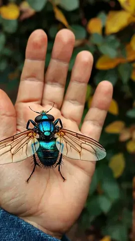 Mutant Fly in the Park?! 😱 #WTFMoment #Fly What would you do if you found a fly THIS big in the park? This massive blue mutant is the size of a hand—and it’s just chilling! Is this the future of bugs, or did someone leave the lab door open? 😳 Nature just got a whole lot scarier. Drop a comment: brave enough to hold it? #GiantFly #NatureGoneWild #Park #WTF