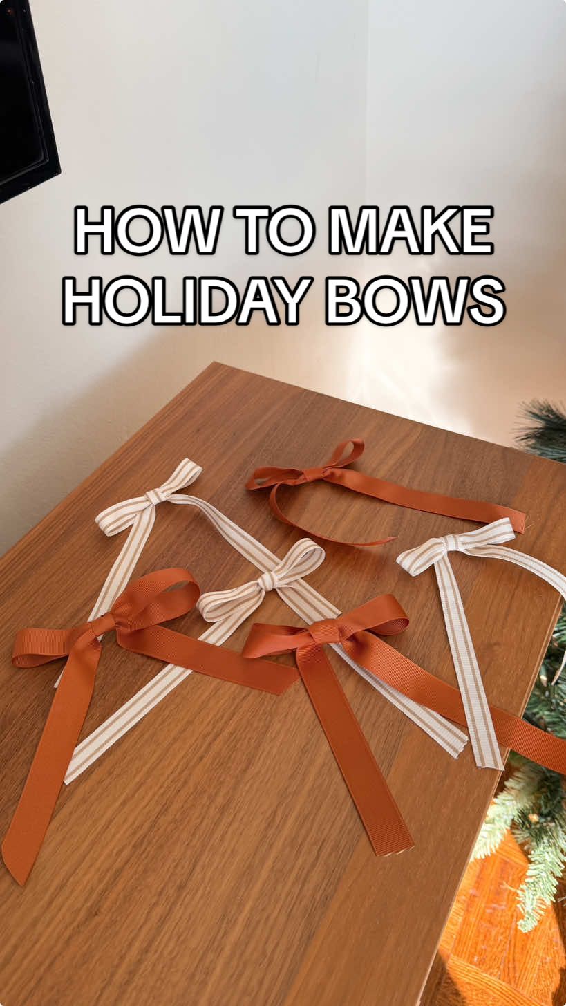 BOWS? On a Christmas Tree? Groundbreaking 🤪🎀 I bought these ribbons from #michaelsstores and cut each piece to roughly 70cm before tying them into a bow! I love how this simple switch to my tree gave it a fresh new look without breaking the bank — a reminder to never underestimate the power of subtle changes!  Stay tuned for the DIY CHRISTMAS fun to continue 🎉💕 #bows #christmastreedecorating #christmastreedecor #holidaybows #howtotieabow #bowseason #christmasbows #holidaybows #christmasdiy 