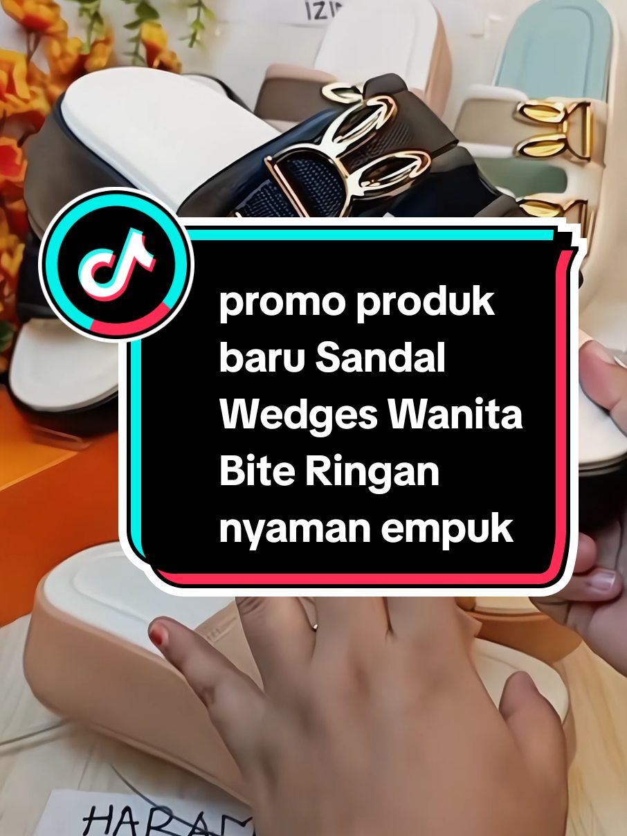 Sandal Wedges Wanita Bite Ringan empuk nyaman #cuantanpabatas #promoguncang11111 #sandalwanita #sandal 