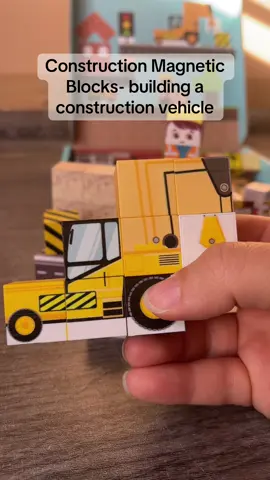 Building this construction vehicle was so cool! #christmasgifts2024 #christmasgiftideas #christmasgiftskk #tiktokshopblackfriday #tiktokshopcybermonday #magnetopia #magneticblocks #magnetic #construction 
