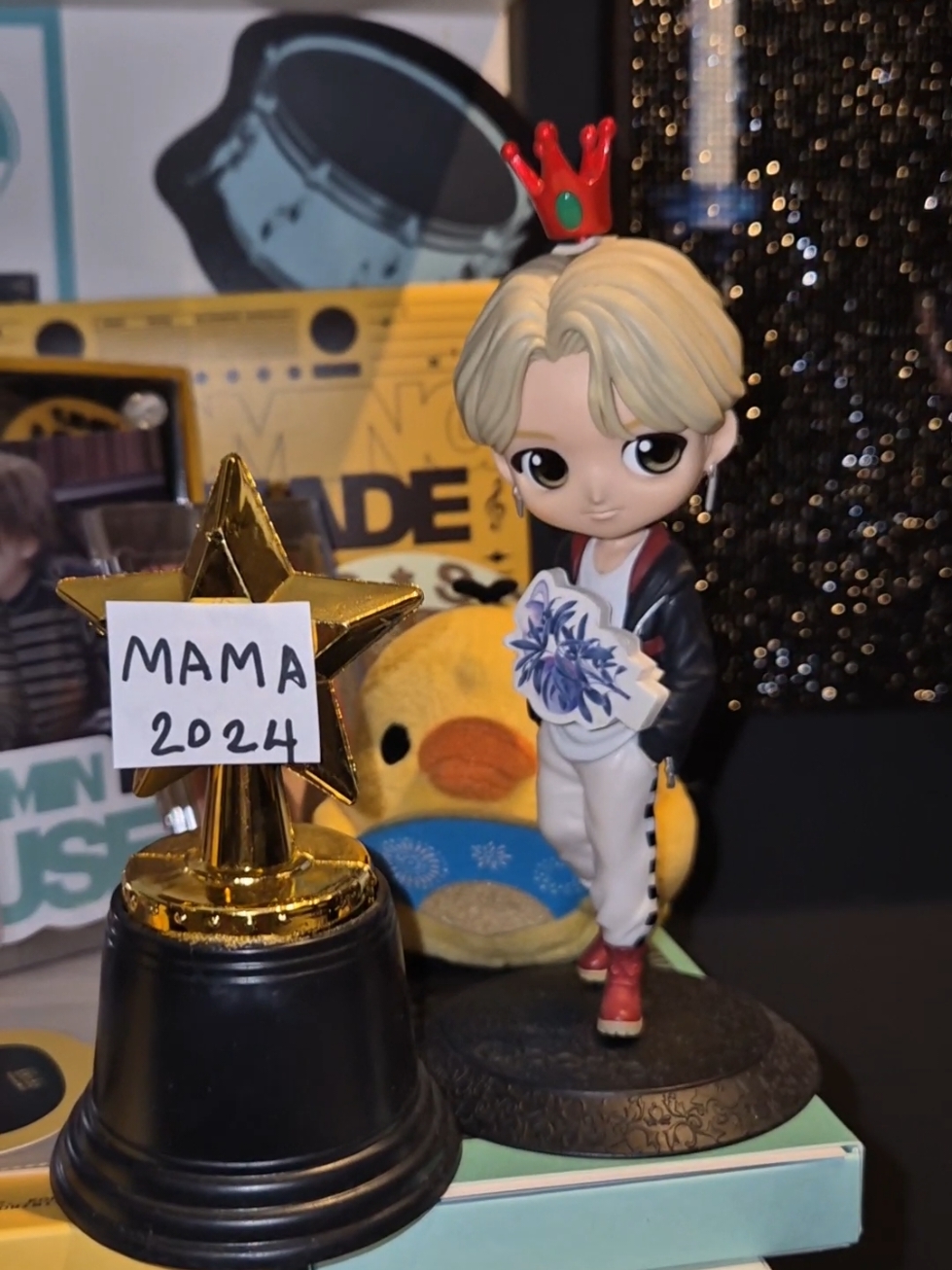 Congraturations Jimin 🏆 you deserve the grand prize because all your hard work. We army so proud of you 🥹💜 here the mini ceremony from me because you can't attend MAMA this year 😅 #bts #btsarmy #jimin 