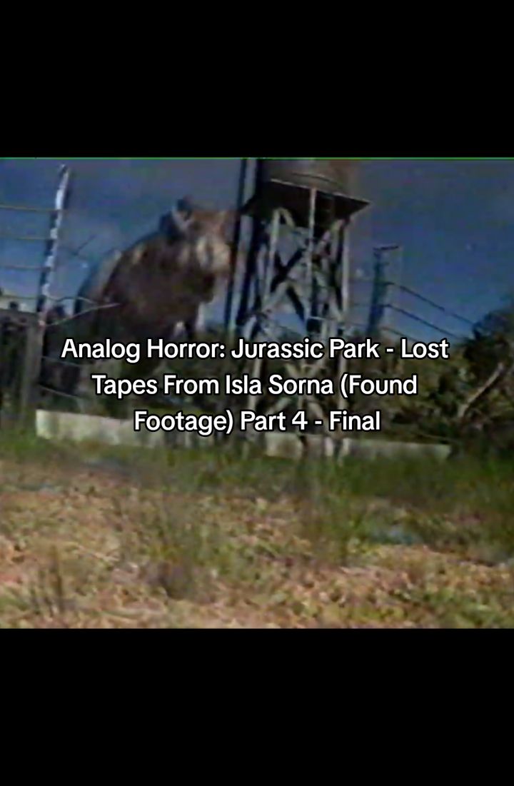 Analog Horror: Jurassic Park - Lost Tapes From Isla Sorna (Found Footage) Part 4 - Final #analog #analoghorror #vhs #jurassicworld #jurassicpark #scary #fyp #dinosaurs #dinosaur #terror 