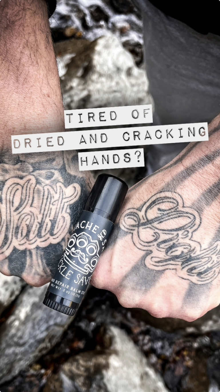 Colder temps are here! Are you tired of dried and cracking hands? Grab a tube of our #allnatural Knuckle Saver Hand Repair Balm to keep your hands hydrated and fresh! It comes in an easy to carry, easy to use tube, and won’t leave your hands feeling greasy! The more you know… Stay salty my friends! 🇺🇸💀™️