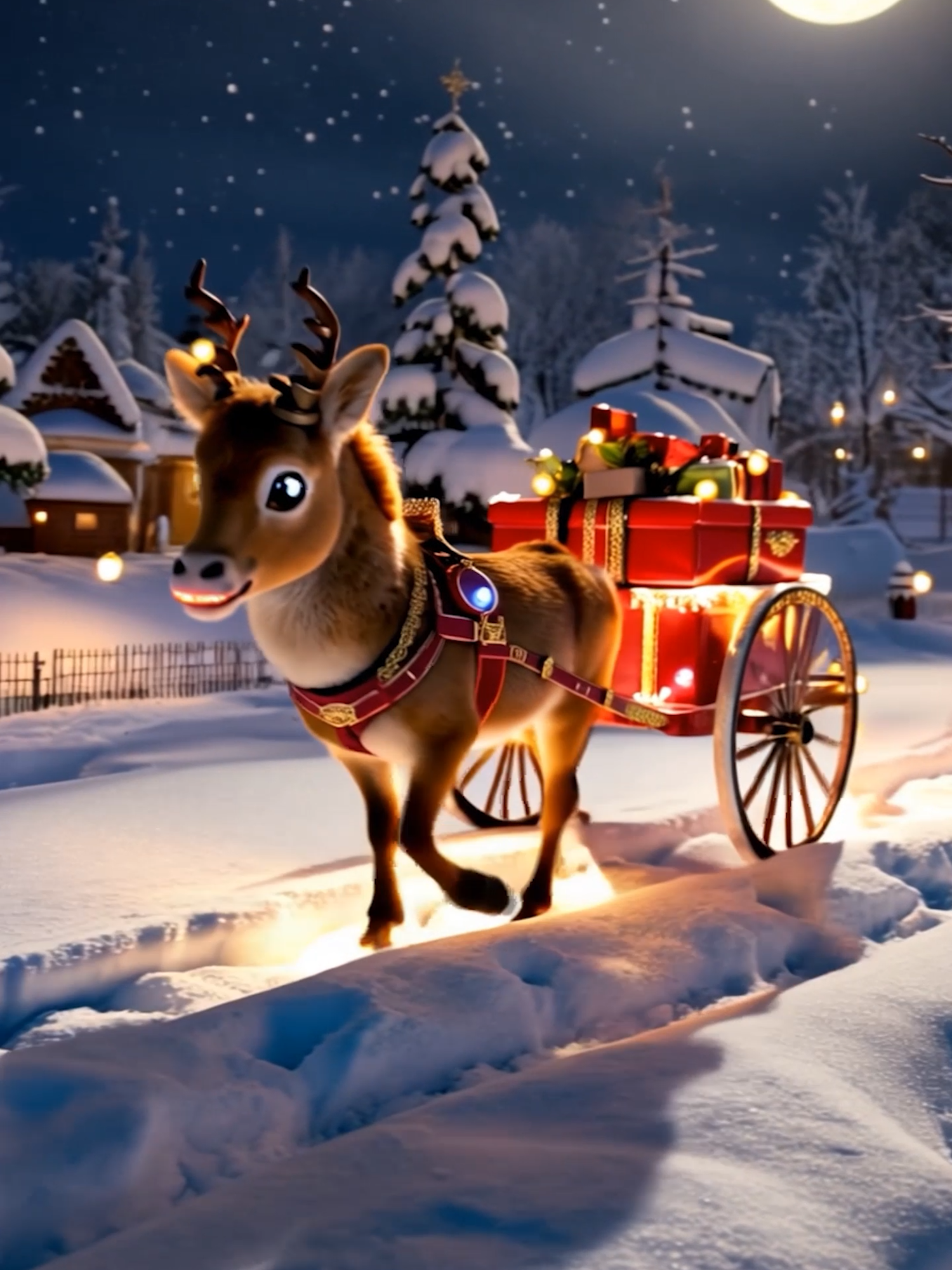 Christmas is coming The reindeer is ready #christmas #xmas #christmastime #snow #wintersnow #wintervibes #rockingaroundthechristmastree #christmaswreath #christmassnow #winterwonderland #thefirstnoel #wintercollection #hohoho #rudolph #christmascountdown #santaclaus #hohohoitsavintagechristmas #letsnow #frosty #wintertime❄️