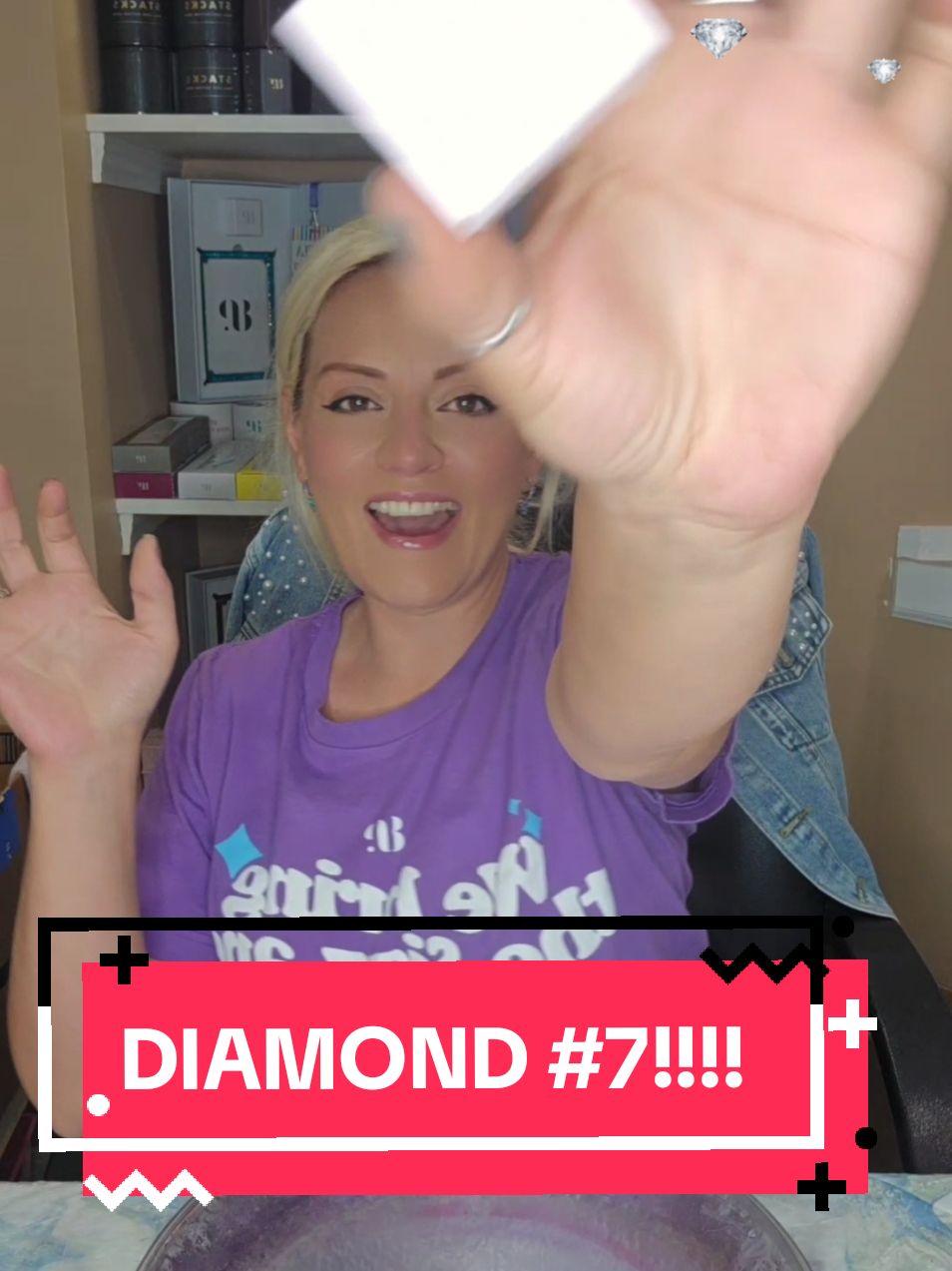 WE REVEALED DIAMONDS!!!!!!!!! @Bomb Party Official #diamond #bpdiamondreveal #fyp #viral #surprisejewelryreveals #jewelry #bombparty #bombpartyjewelry 