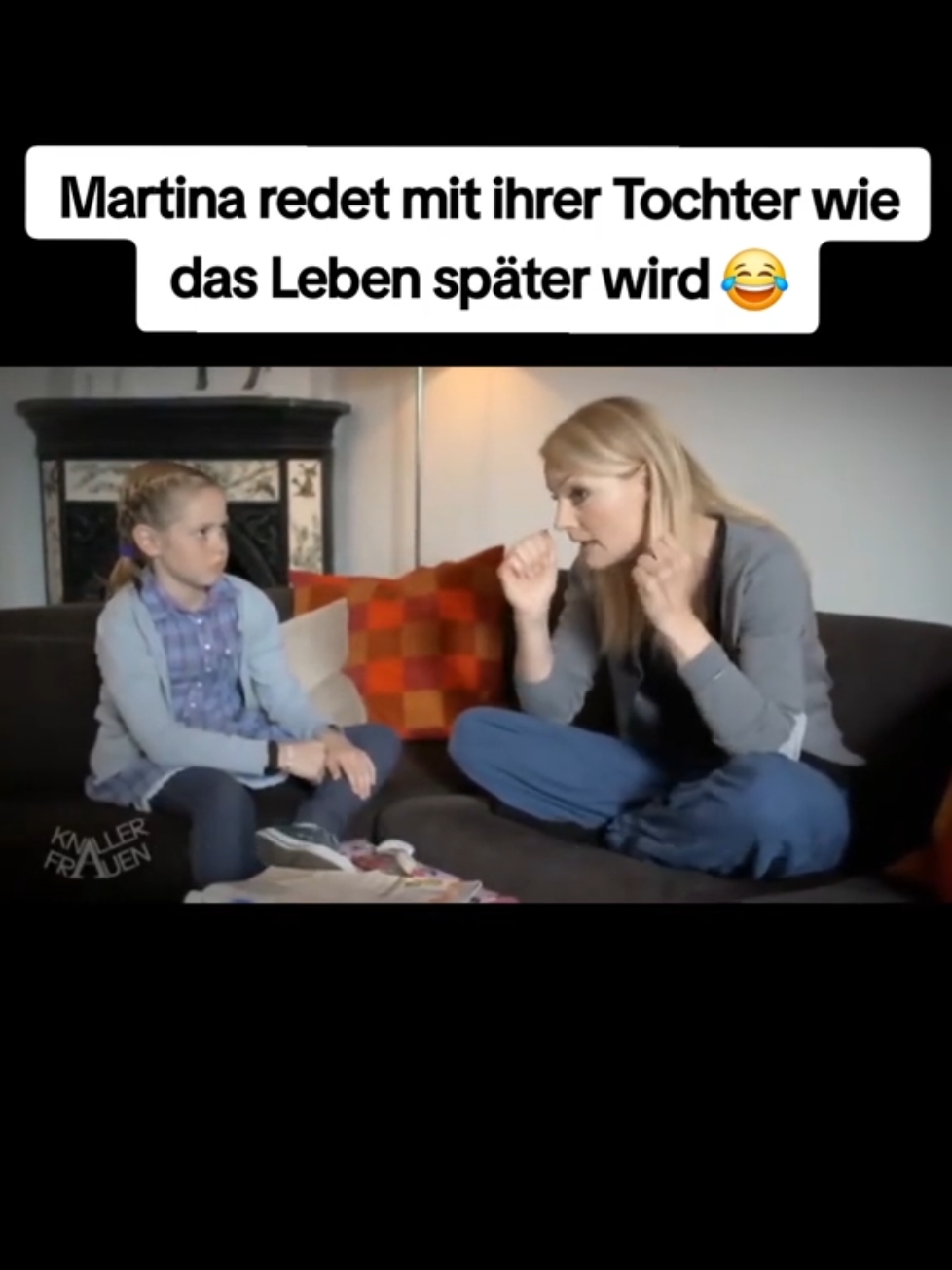 Martina redet mit ihrer Tochter wie das Leben später wird... #knallerfrauen #später #reden  #martinahill #tvserie 