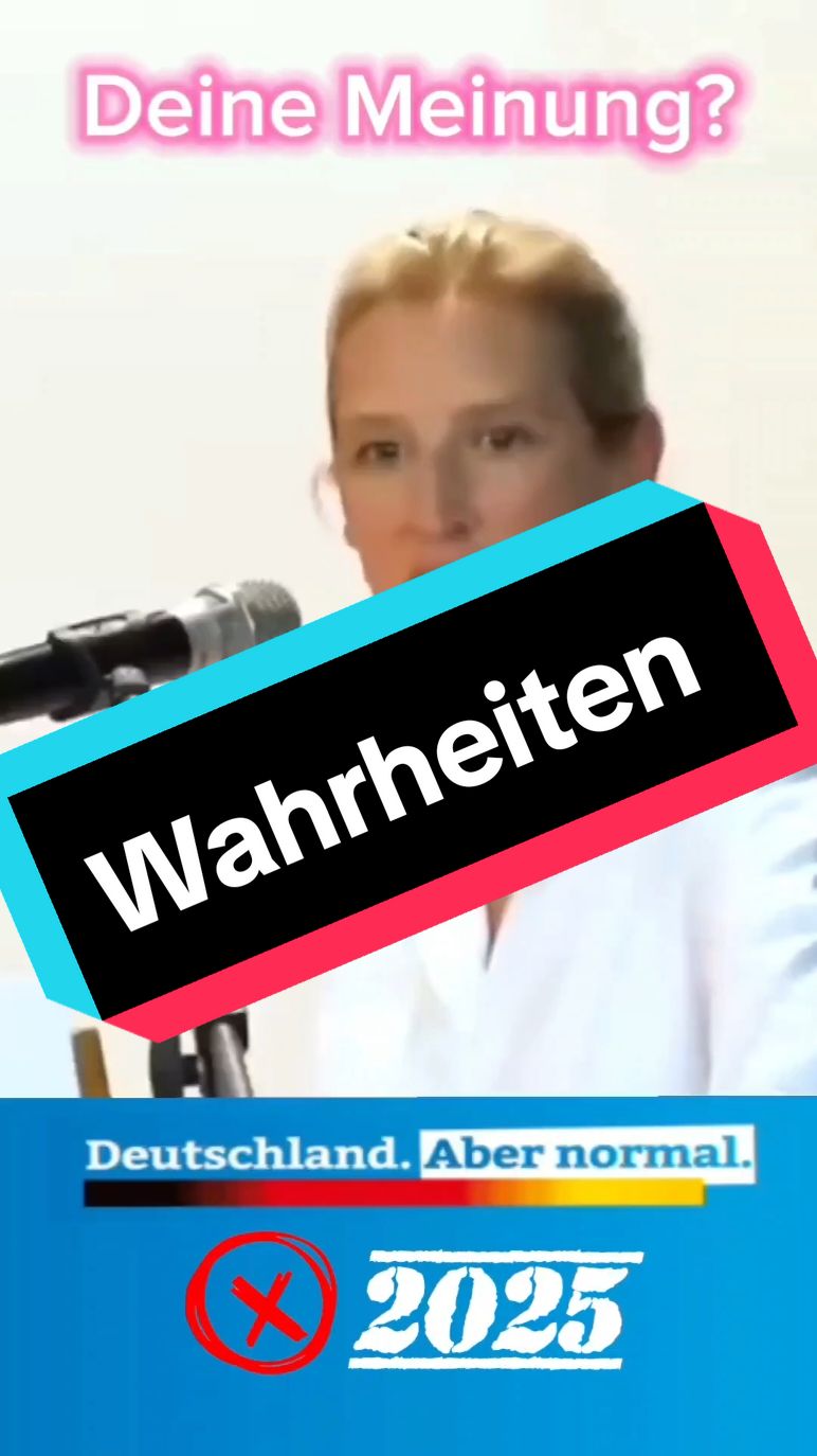 Wahrheiten! #fyp #fürdich #foryoupage❤️❤️ #afd #deutschland🇩🇪 #deutschland #neuwahlen #weidel 