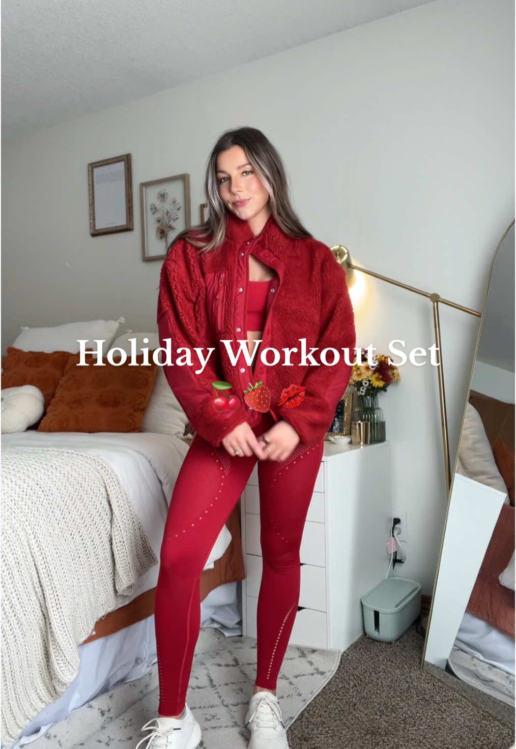 outfit details in my ltk 🍓🍒❤️‍🔥 peep the mismatch socks 🤭 #holidaygymset #holidayworkout #redset #matchingset #fabletics #fableticspartner #winterfashion #winteroutfits @Fabletics 