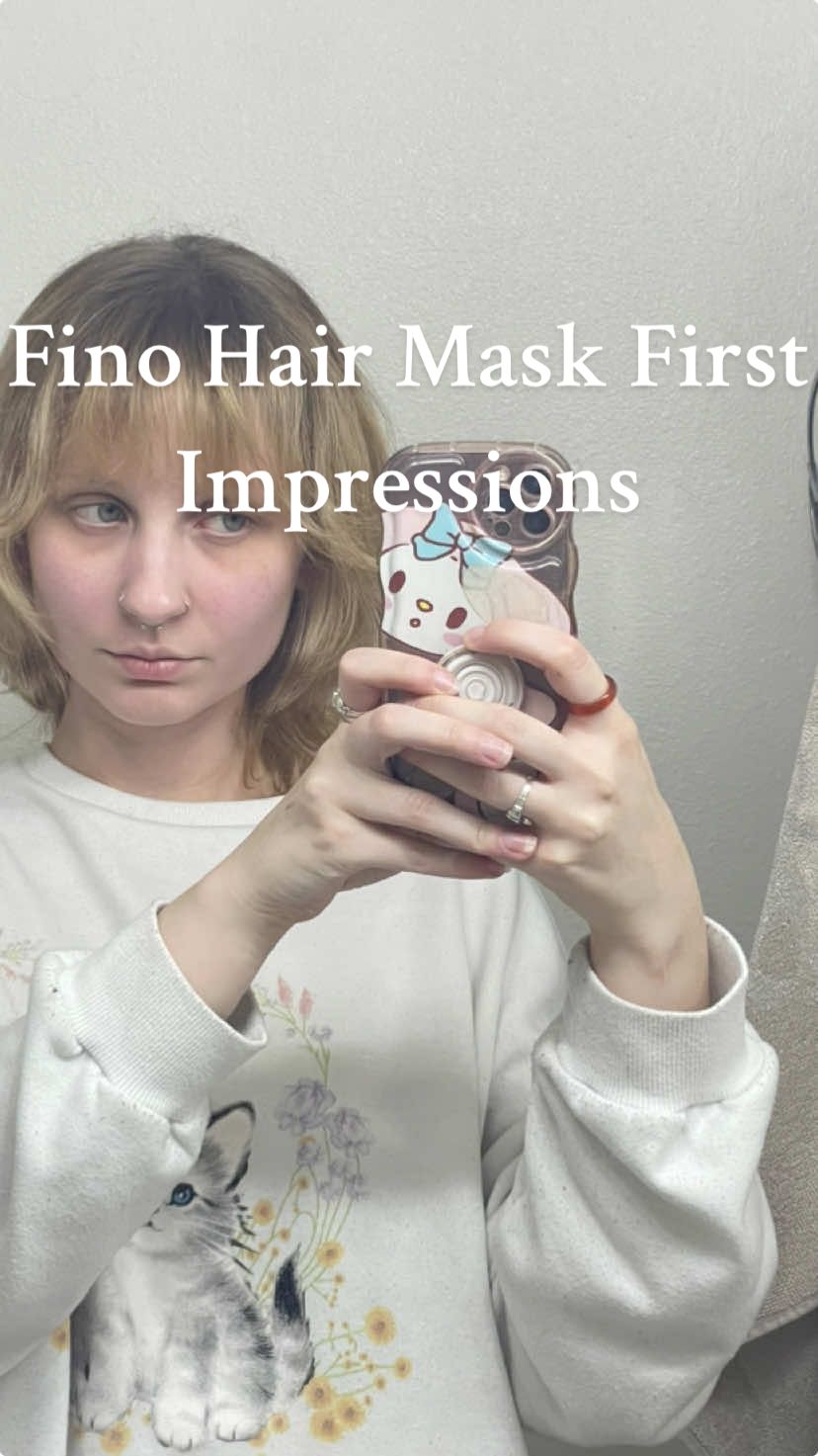 Trying out the viral japanese Fino hair mask! 🎀 #hairmask#japanesehaircare#finohairmask#viralhairmask#fyp 