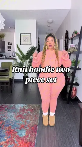 This knit hoodie two piece set eats 🔥🔥🔥  #twopiece #twopieceset #twopieceoutfit #2pc #2pcset #falloutfit #falloutfitinspo #falloutfitideas #fallmusthaves #tiktokshopblackfriday #tiktokshopcybermonday 