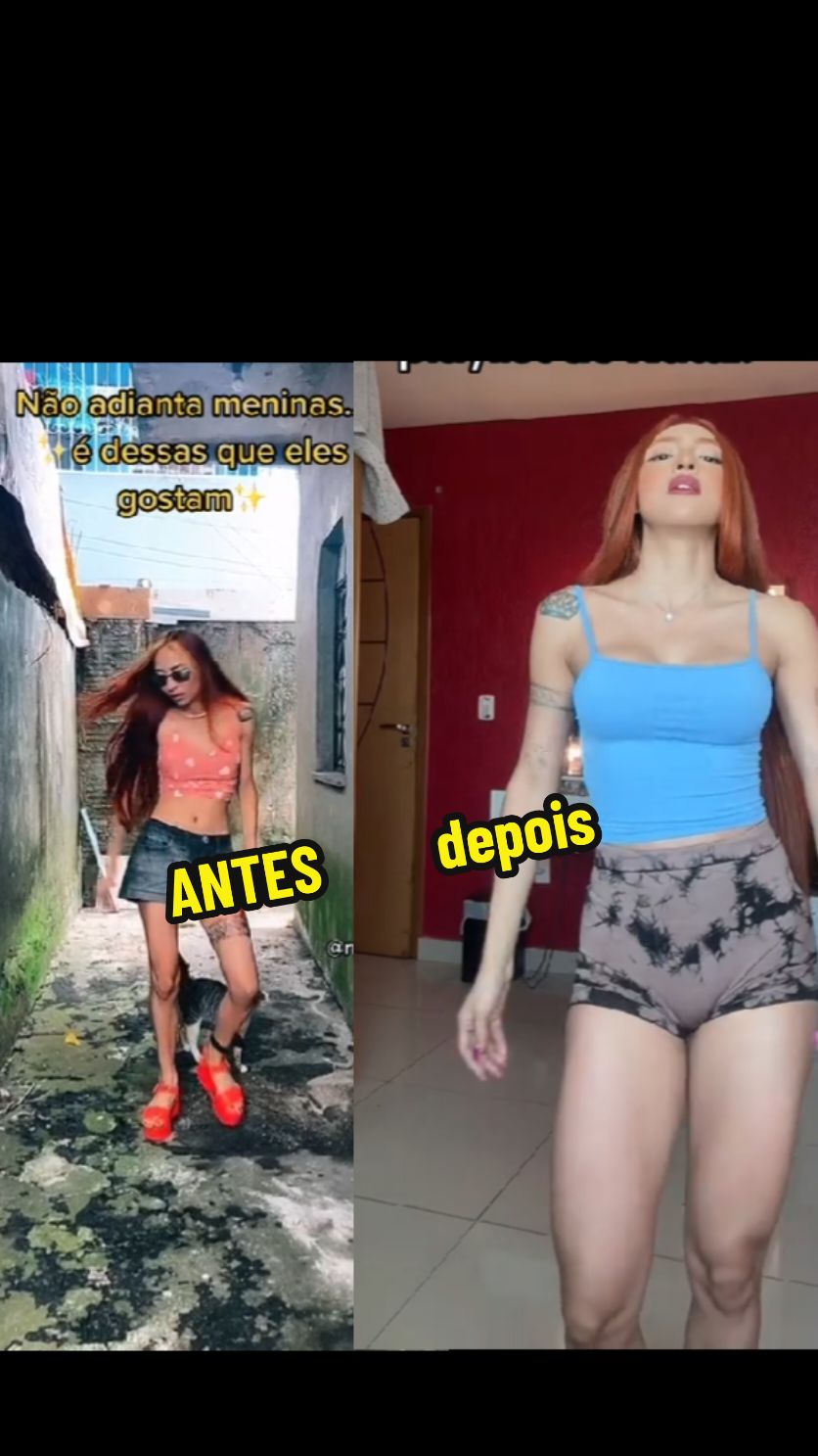 ruivinha de marte antes e depois 