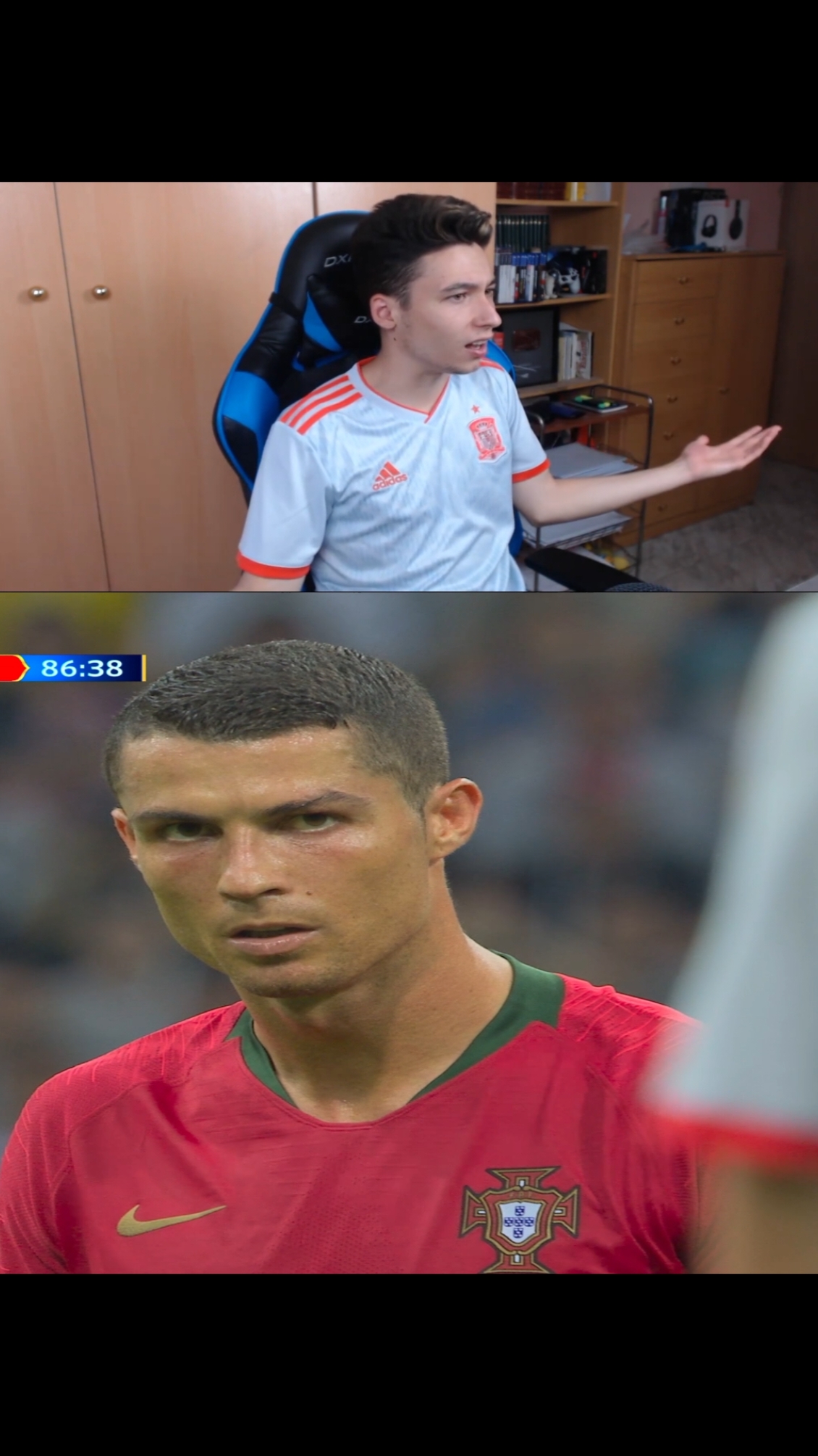 Ronaldo Hattrick vs Spain World Cup 2018 Reaction  #ronaldo #hattrick #spain #worldcup #reaction #edit #fyp 