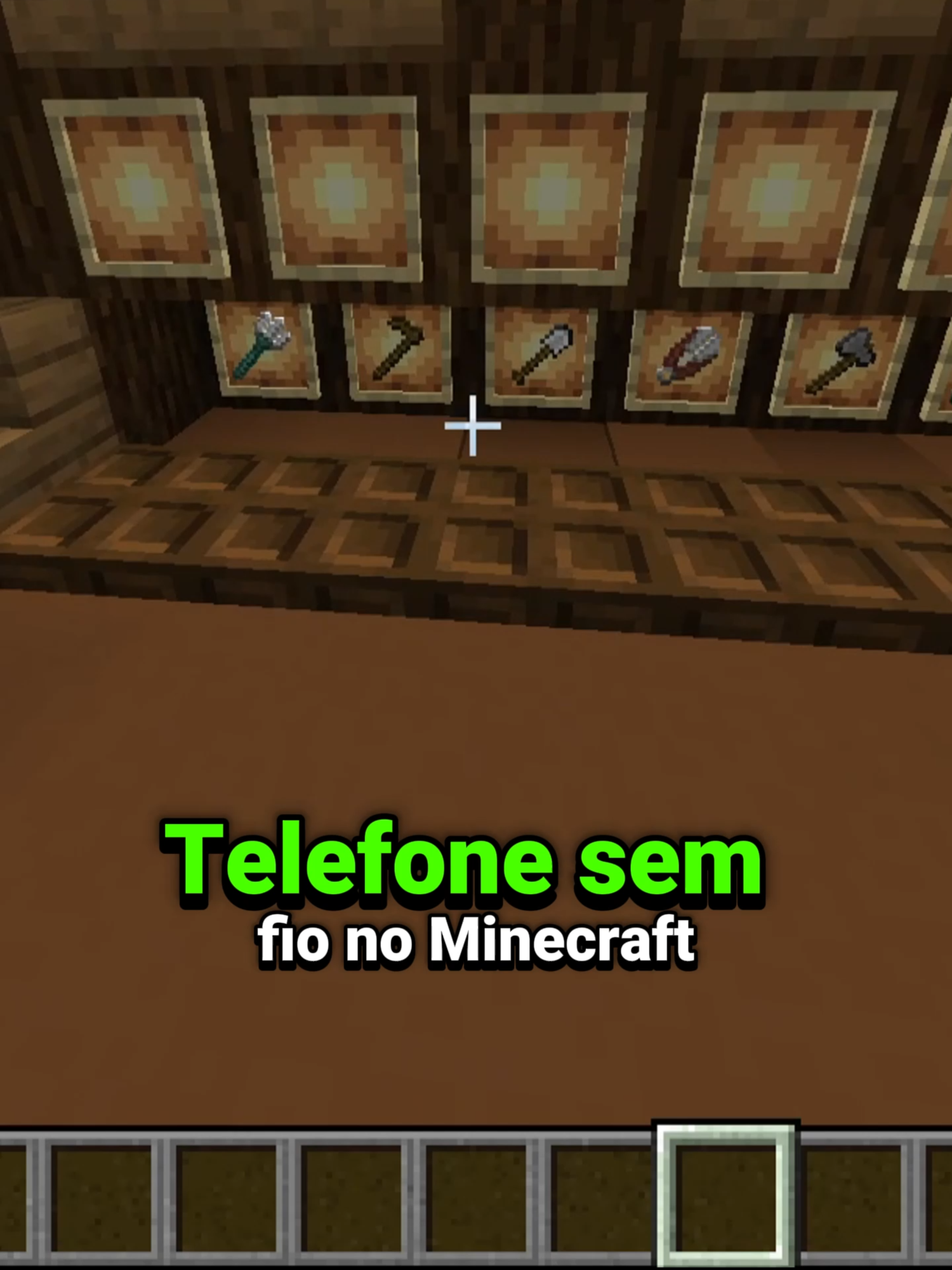 Telefone sem fio no Minecraft 01 #Minecraft #shorts #minecraftshorts  @deathnotex3 @felipedual @mesquitaxp @mathstrogonoff