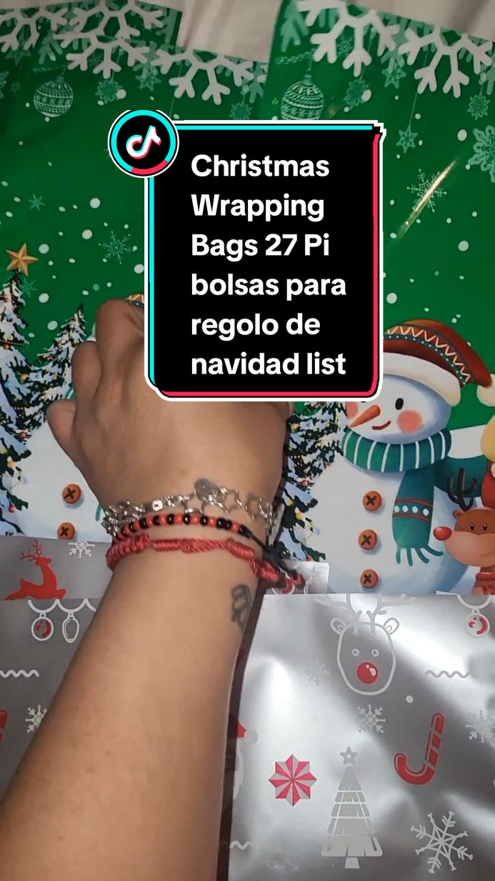 Christmas Wrapping Bags 27 Pi bolsas para regolo de navidad listones #latinosenusa #paratiiiiiiiiiiiiiiiiiiiiiiiiiiiiiii #regalo #tiktokshopblackfriday  #tiktokshopcybermonday  ##tiktokshophollidayhaul #ttstaveover #navidad 