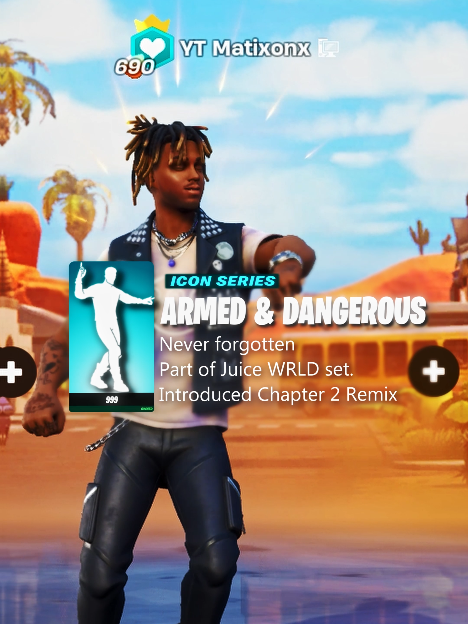 NEW Juicle WRLD🕊 Emote Armed & Dangerous😍 #fortnite #edit #epicpartner #fortnitedance #fortniteedit #juicewrld #fortniteemote #newemote