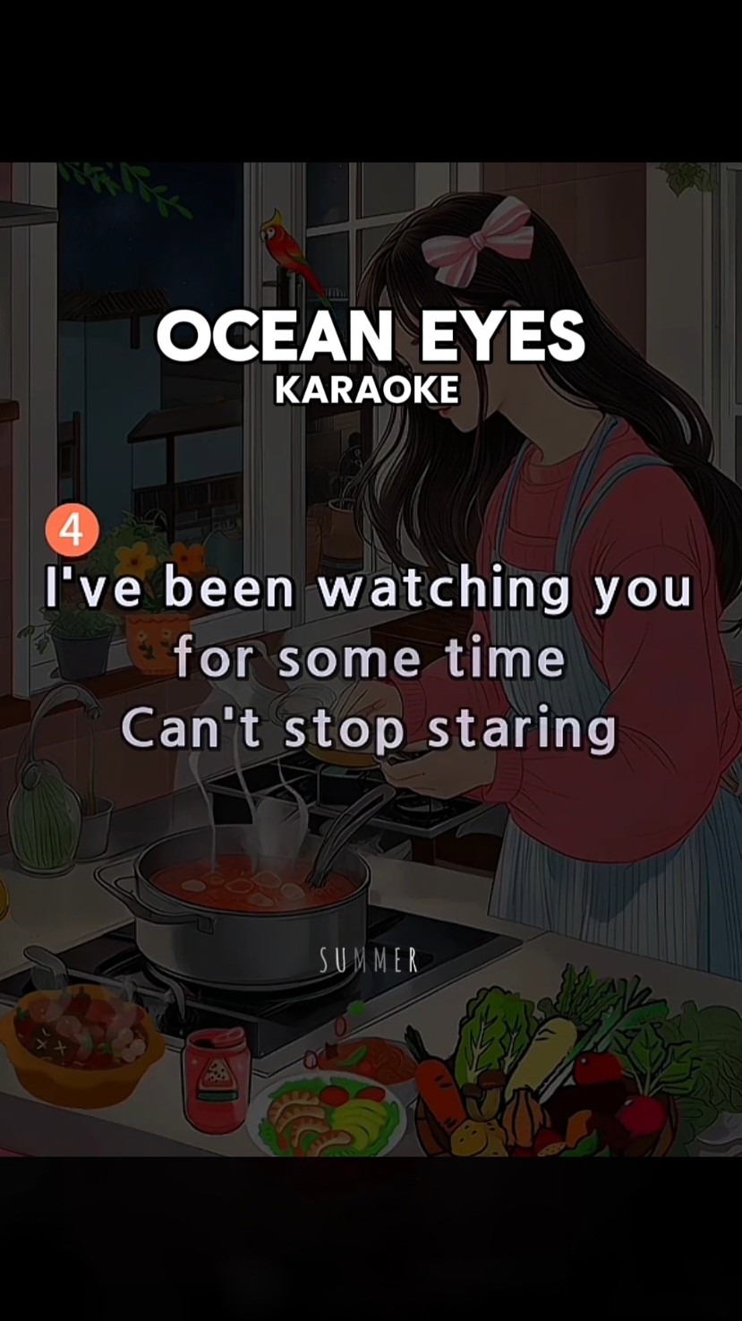 Ocean Eyes @🎀💖 Moana 💖🎀  Karaoke Song with Lyrics #karaoke #karaoketiktok #karaokechallenge #duet #kantahan #lyrics #videoke #foryou #pinoytiktok 