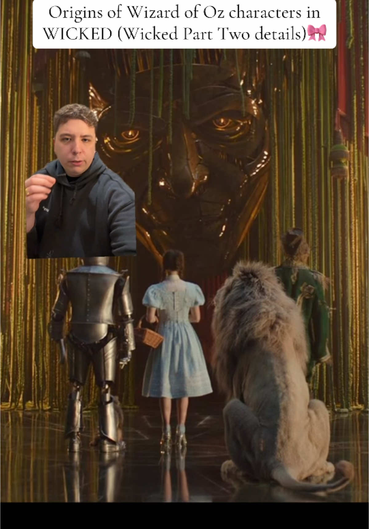 How WICKED sets up Wizard of Oz! #wickedmovie #wizardofoz #filmtok #wickedpart2 #wickedtinman 
